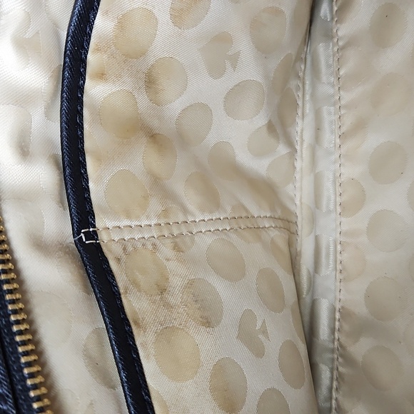 Kate Spade Hayden Black Peddle Leather Bag 2 Way Bag 9x9 - Picture 10 of 11